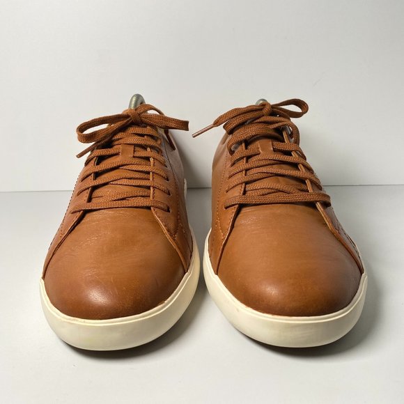 COLE HAAN Grand OS Crosscourt II Oxford Shoes Mens 10.5 Brown Tan Leather Casual
